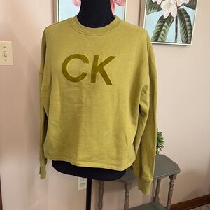 Calvin Klein Green Crew Neck Sweater